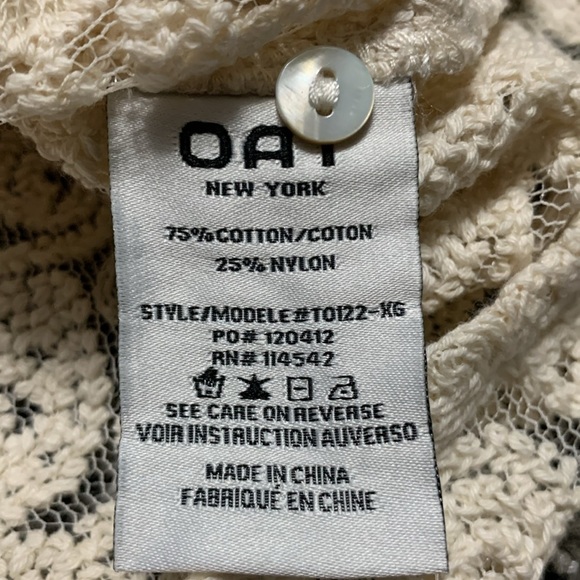 OAT New York Lace & Mesh Crop Top XL - Picture 5 of 12